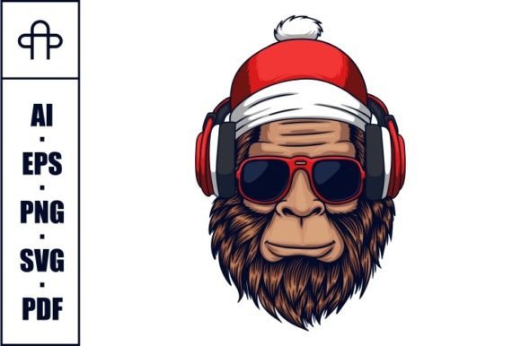 A Bigfoot Graphic for Festive, Playful Editorial Moods