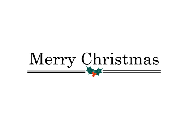 A Clean Merry Christmas Graphic for Simple Crafting Projects