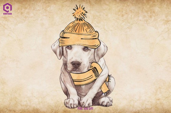 A Cozy Christmas Dog Graphic for Blogs and Editorial Content