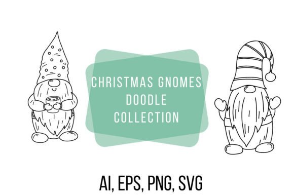A Graphic Designer's Take on the Christmas Gnomes Doodle Collection