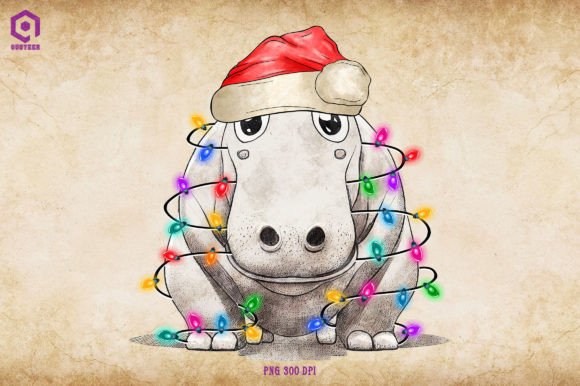 A Hippo Under the Lights: Evaluating a Unique Christmas Graphic