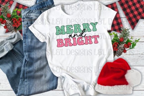 Bright and Merry Christmas Graphics for Illustrations