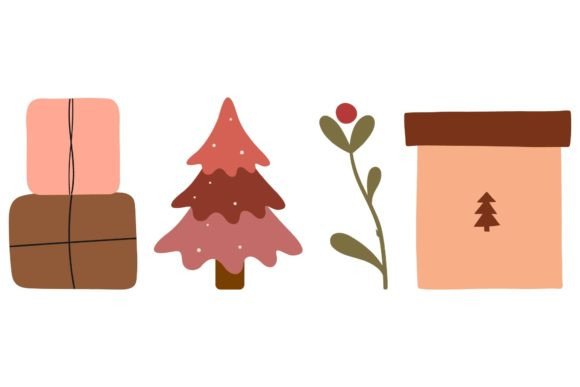 Christmas Modern Vector Art for Illustrations and Graphics