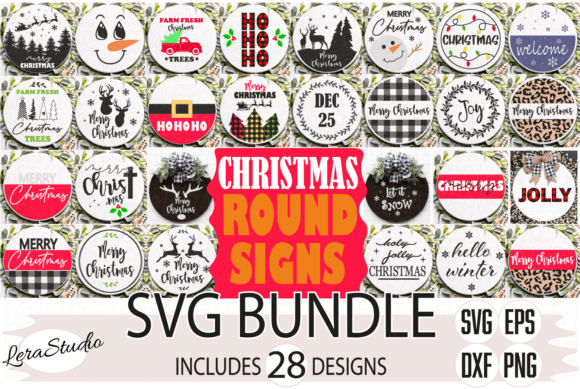 Christmas Round Signs: A Graphic Asset for Editorial Impact
