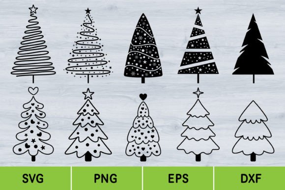 Evaluating Christmas Tree Graphics for Holiday Branding