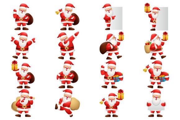 Santa Clipart Graphics for Festive Crafting Projects