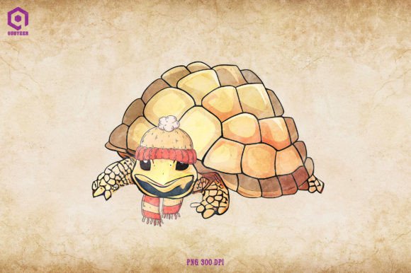 Turtle Cozy Christmas: A Heartwarming Graphic for Seasonal Content
